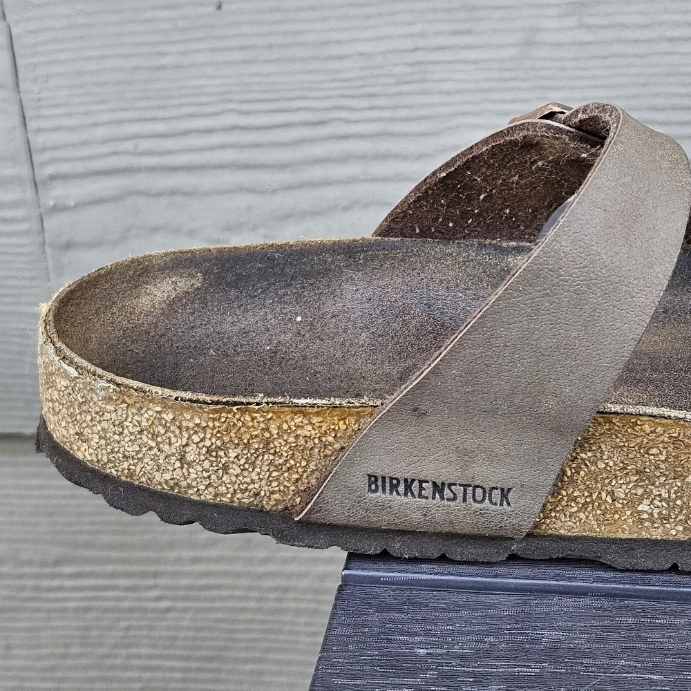 Birkenstock Mayari Brown Leather Sandal Womens Shoes EU Size 41